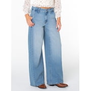 Celebrity Pink Women's and Women's Plus Wide Leg Jeans, Sizes 1-24