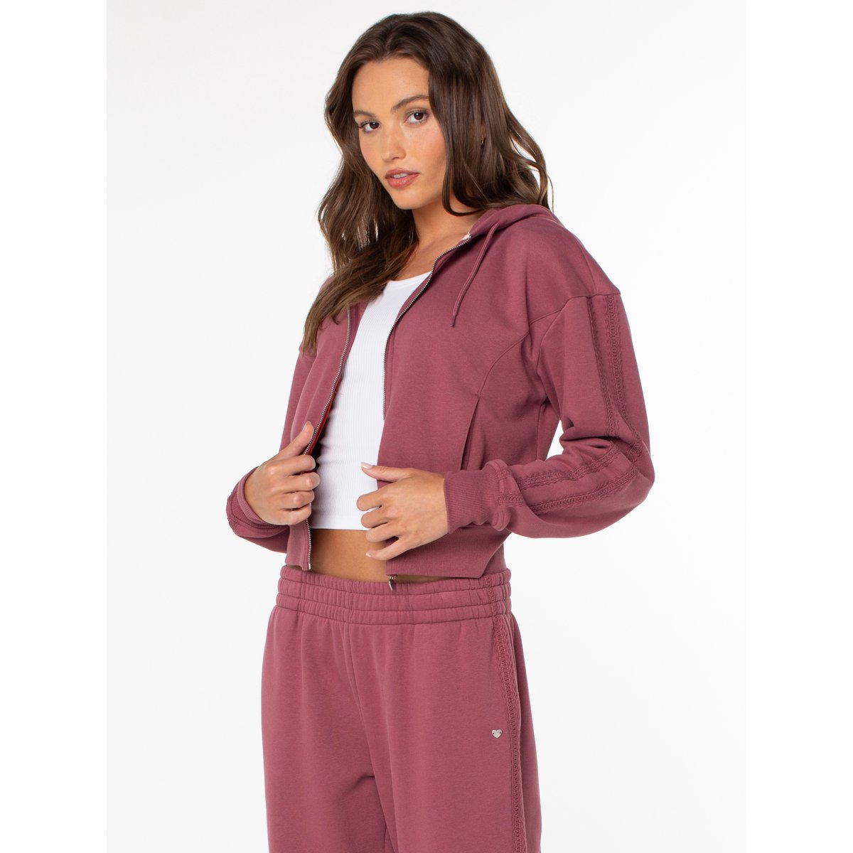 Women's and Women's Plus Zip Front Fleece Hoodie Sweatshirt, Sizes XS-4X