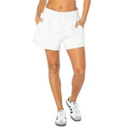 Celebrity Pink Womens 3.5 inch Oversized Boyfriend Fleece Shorts