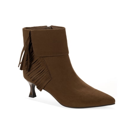 Celebrity Pink 's Womens Finn Fringe Bootie