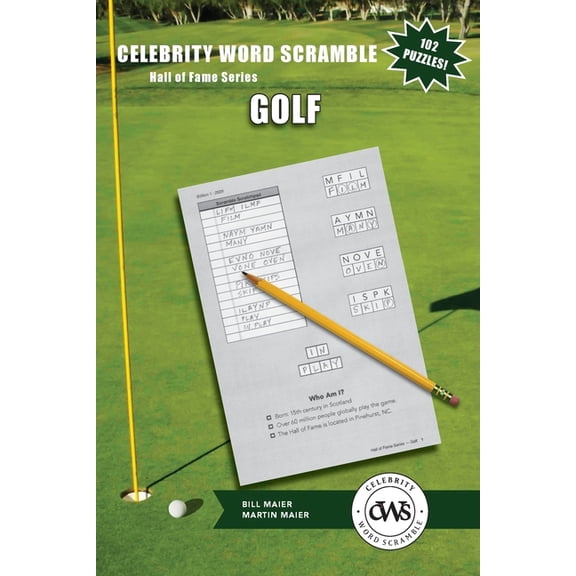 Celebrity Word Scramble Hall of Fame Series Golf, (Paperback)