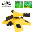 thumbnail image 1 of Celectigo Automatic 360° Rotating Lawn Sprinkler with 2 Spray Methods, Garden Hose Sprinkler for Yard, Yellow - 1pc, 1 of 8