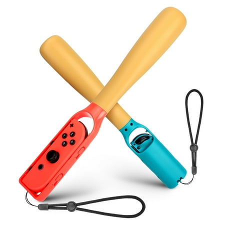 Celectigo Baseball Bat Handle Grips (2Pcs) – Fit for Nintendo Switch/OLED Joy-Con – Small Somatosensory Sports Game Accessories