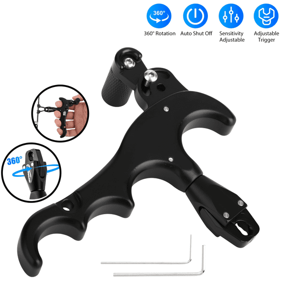 Celectigo Compound Bow Trigger Easy to Use, Adjustable for Comfort, Enhanced Shooting Accuracy with 4-Finger Grip