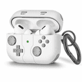 thumbnail image 1 of Celectigo Protective Case for AirPods Pro 2, Shockproof Game Console Design with Keychain, MagSafe Compatible, White (6.5cm Length), 1 of 2