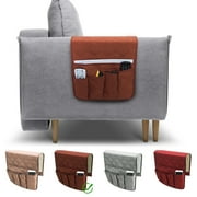 Celectigo Sofa Armrest Organizer, 5-Pockets Non-Slip Magazine and Remote Control Holder For Recliner, Armchair Caddies For Couch, Coffee