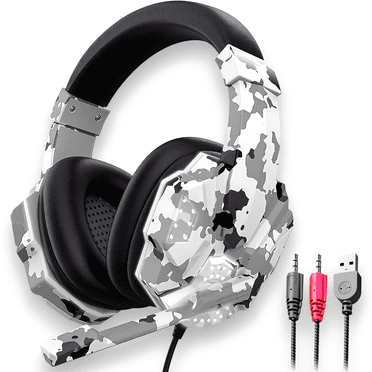 Celectigo Wired Gaming Headset — Over-Ear Gaming Headphones with Noise-Canceling Mic, 3.5mm Connection, 7.1 Surround Sound For PC, Xbox One, PS5, Nintendo