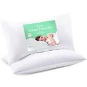 Celeep King Size Pillow Set of 2 - Microfiber Filled - Comfort for Side - Back and Stomach Sleepers - Pack of 2 - Ideal Pillow King for Side Sleeper Pillow - King Bed Set Soft