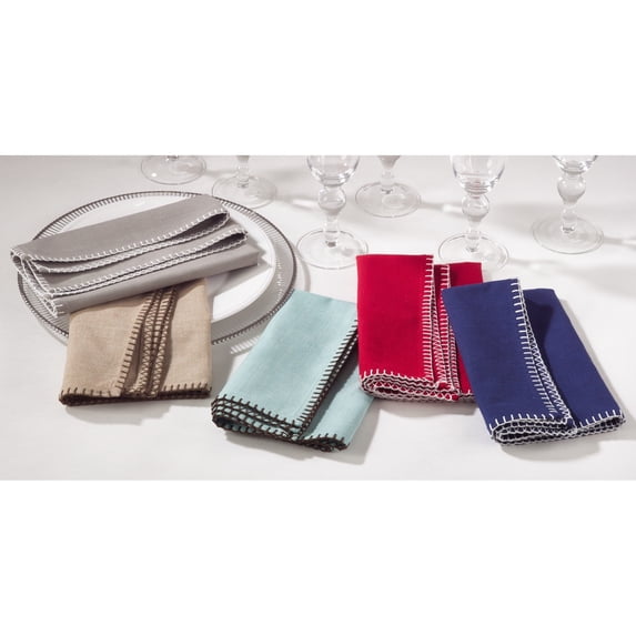Celena Whip Stitched Design Napkin (Set of 4)