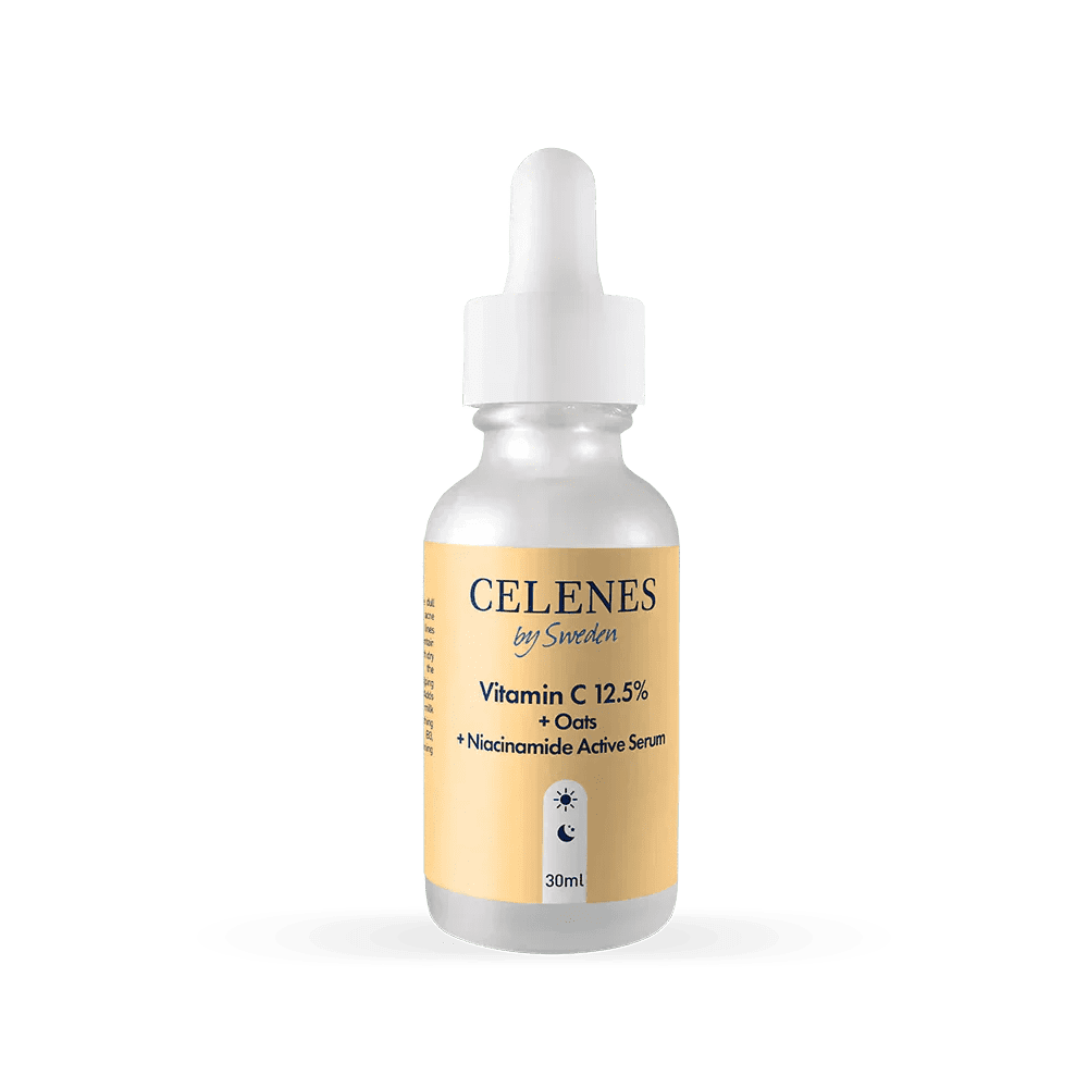 Celenes by Sweden Rena Vitamin C 12.5% + Oats + Niacinamide Active Serum 30 ml