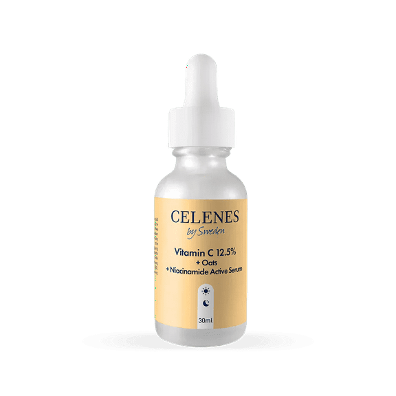 Celenes by Sweden Rena Vitamin C 12.5% + Oats + Niacinamide Active Serum 30 ml