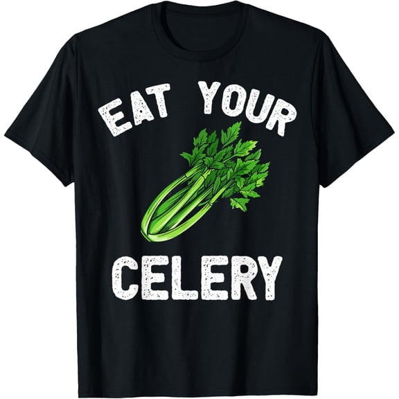 Celery Apparel - Novelty Funny Celeries Lover Design T-Shirt