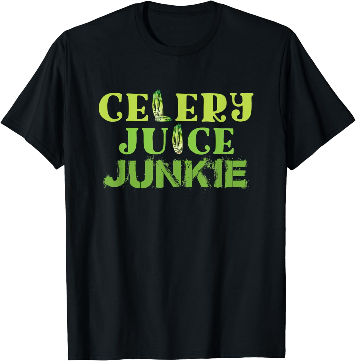 Celery Juice Junkie Funny Organic Juicing Meme Quote TShirt