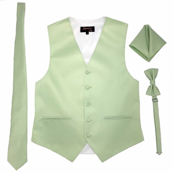 Celery Men's Satin Vest Spencer J's - XS
