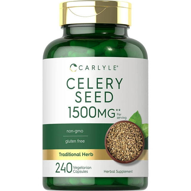 Celery Seed Extract 2000mg 240 Capsules by Carlyle