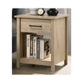 thumbnail image 1 of Celeste 20"W Light Oak Finish Engineered Wood 1-Drawer Nightstand Bedside Table, 1 of 7