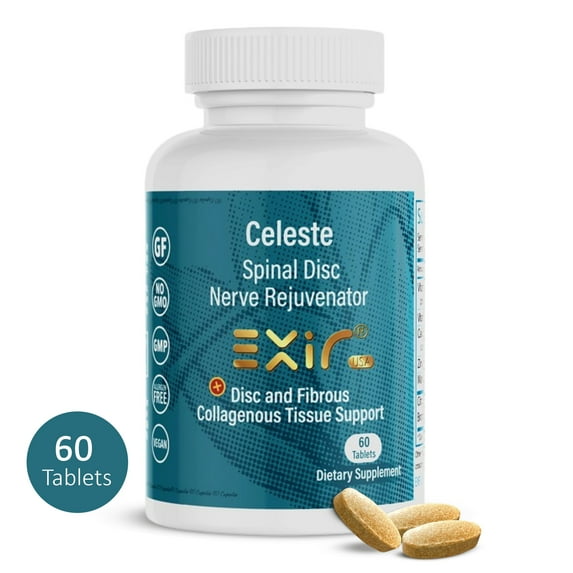 Celeste Advanced Spinal Disc Support Supplement – 60 Tablets – Collagen, Vitamin C, Zinc & Bromelain for Disc Health, Nerve Comfort & Inflammation Relief