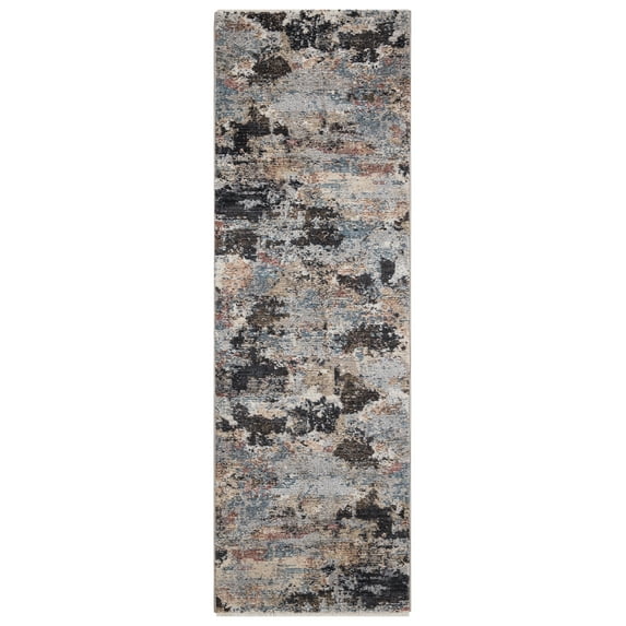 Celeste Brown 2 ft. x 7 ft. Abstract Runner Rug
