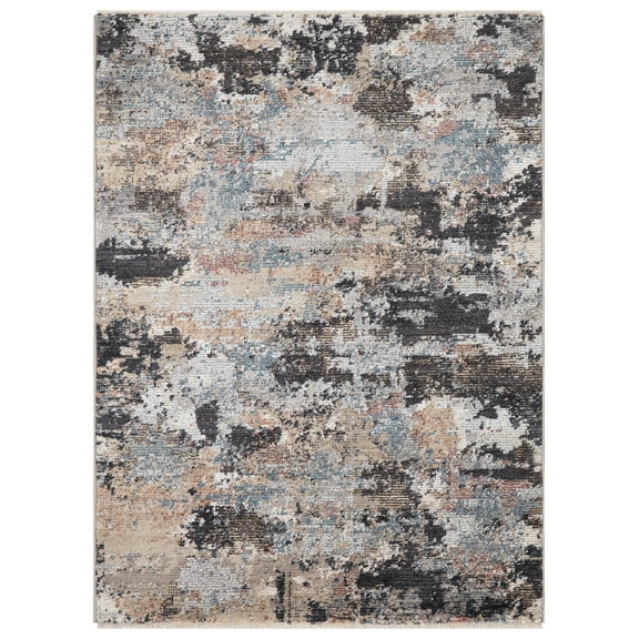 Celeste Brown 5 ft. x 7 ft. Abstract Area Rug