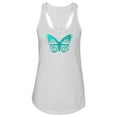 thumbnail image 1 of Celeste Butterfly Racerback Tank Women -SPIdeals Designs, Female Large, 1 of 4