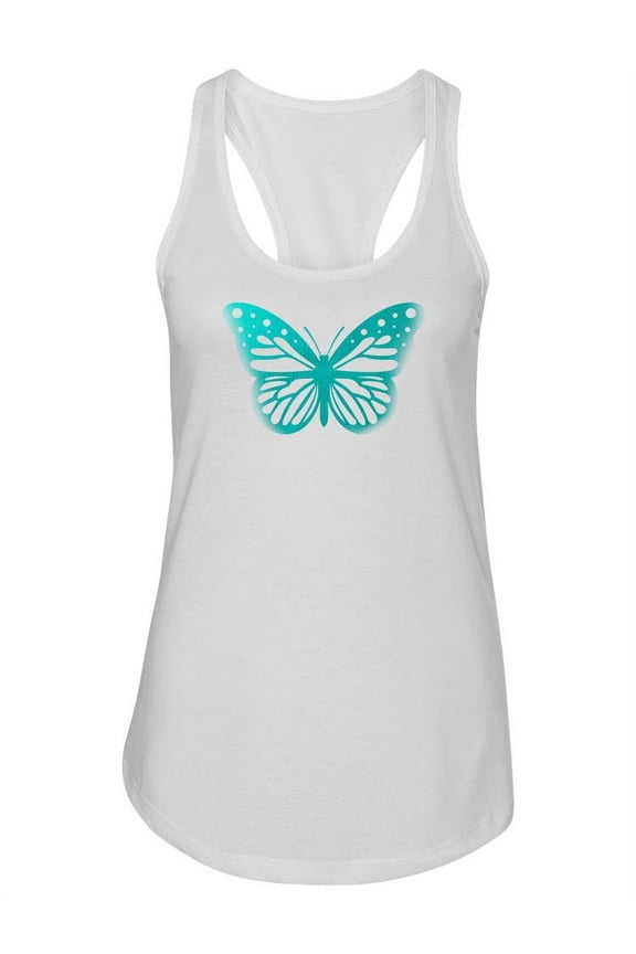 Celeste Butterfly Racerback Tank Women -SPIdeals Designs, Female Medium