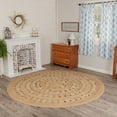 thumbnail image 1 of VHC Brands Celeste Jute Round Rug for Kitchen Living Room Indoor Outdoor Farmhouse Decor Braided Natural Fiber Boho Rugs 8ft, 1 of 10