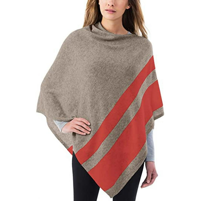 Ladies cashmere poncho clearance