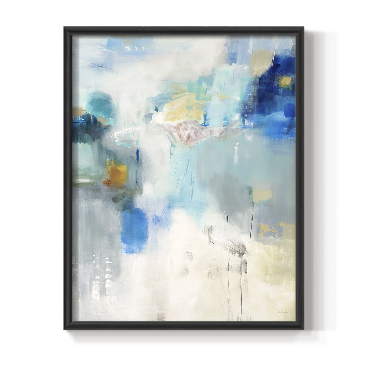 Celeste Motion I Framed Print in Black Solid Wood Framed Print No Nail Hanging