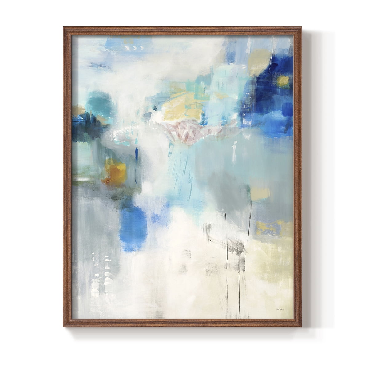Celeste Motion I Framed Print in Brown Solid Wood Framed Print No Nail Hanging