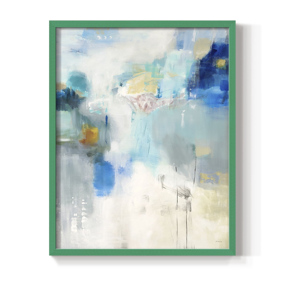 Celeste Motion I Framed Print in Green Solid Wood Framed Print No Nail Hanging