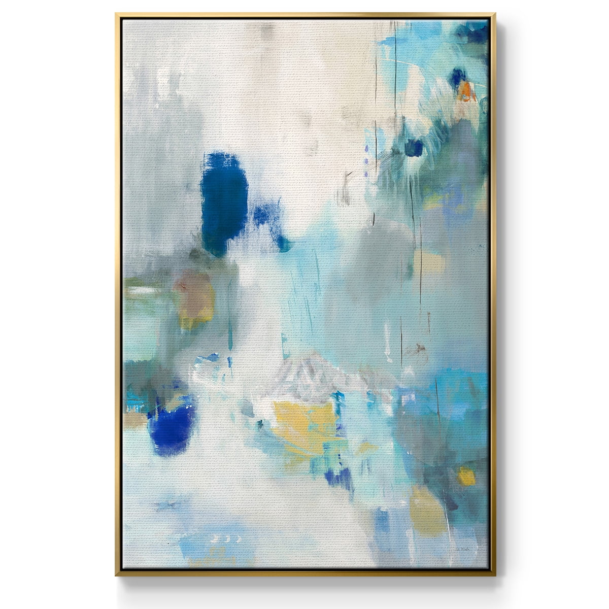 Celeste Motion II Framed Premium Gallery Wrapped Canvas - Ready to Hang - 25 x 37 - Gold Floating Frame