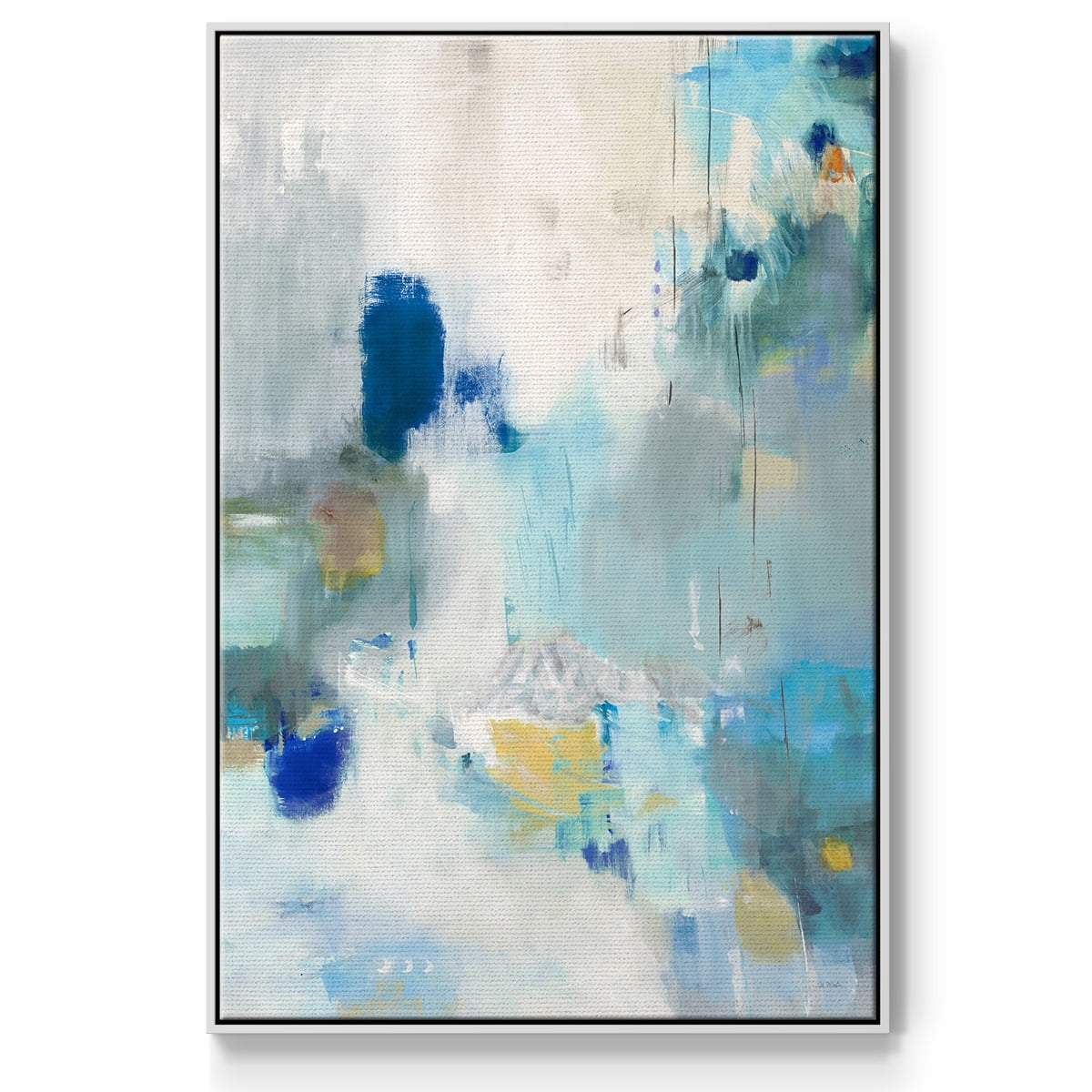 Celeste Motion II Framed Premium Gallery Wrapped Canvas - Ready to Hang - 27 x 41 - White Floating Frame