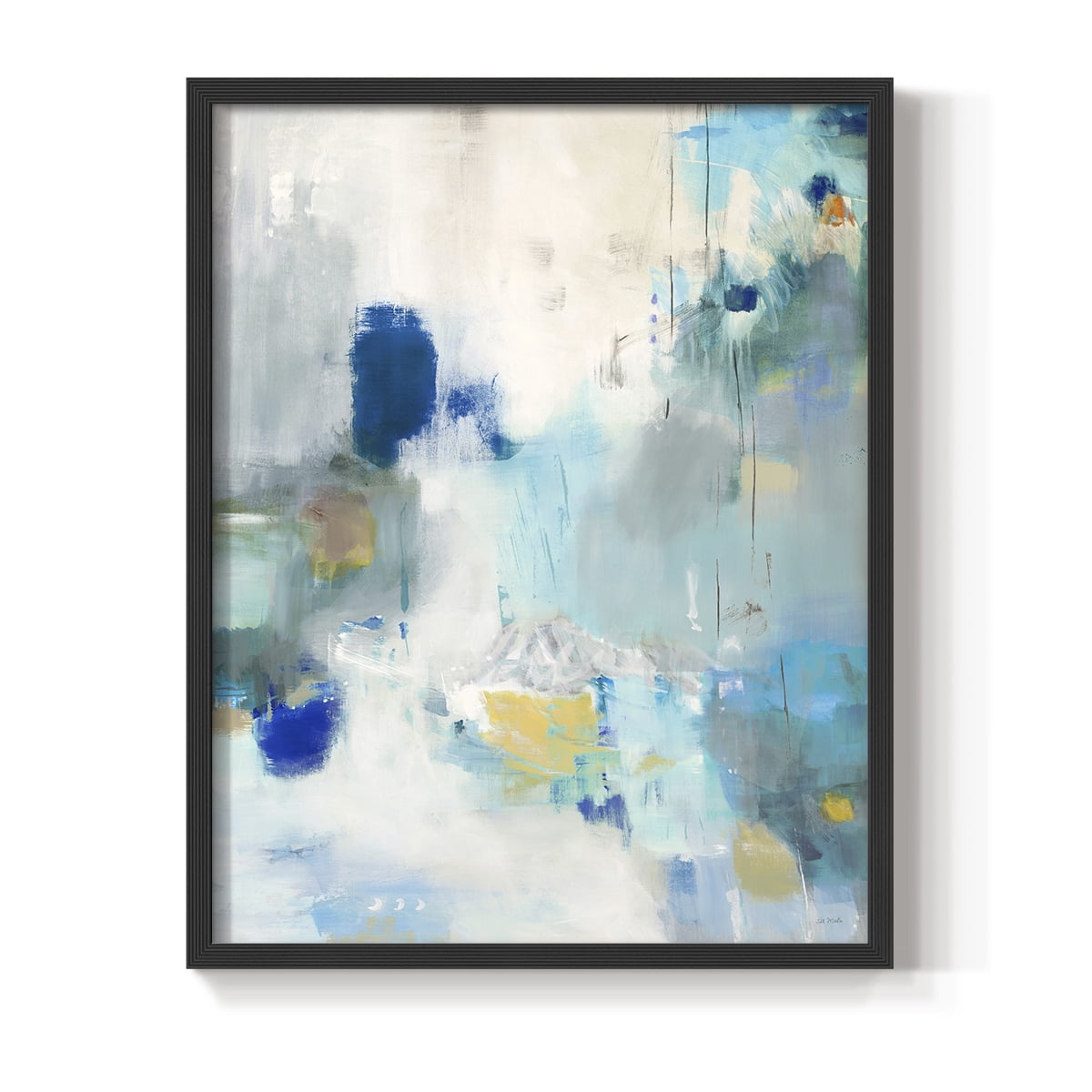 Celeste Motion II Framed Print in Black Solid Wood Framed Print No Nail Hanging