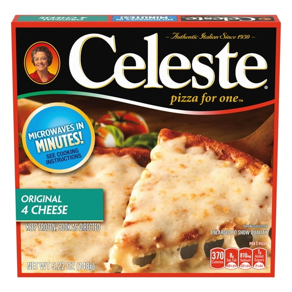 Celeste Original 4 Cheese Microwavable Frozen Pizza, 5.22 oz (Frozen)