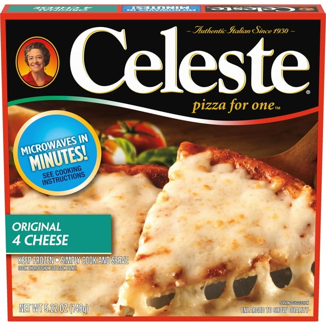 Celeste Original 4 Cheese Microwavable Frozen Pizza, 5.22 oz (Frozen)