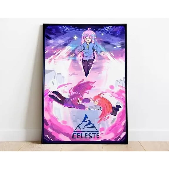 Celeste Poster Print Gaming Poster Room Decor Wall Decor Gaming Decor Home Decor Vintage Art Print Cute Birthday Gift Wall Art