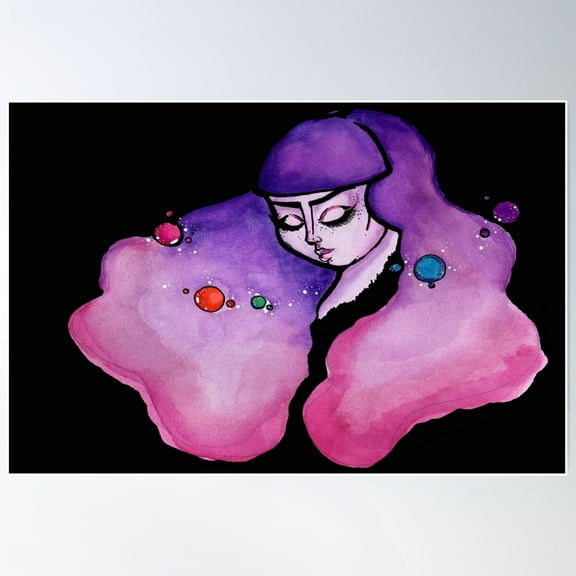 Celeste Poster Wall Art, Modern Wall Decor For Living Room Bedroom, 12x18 UNFRAMED