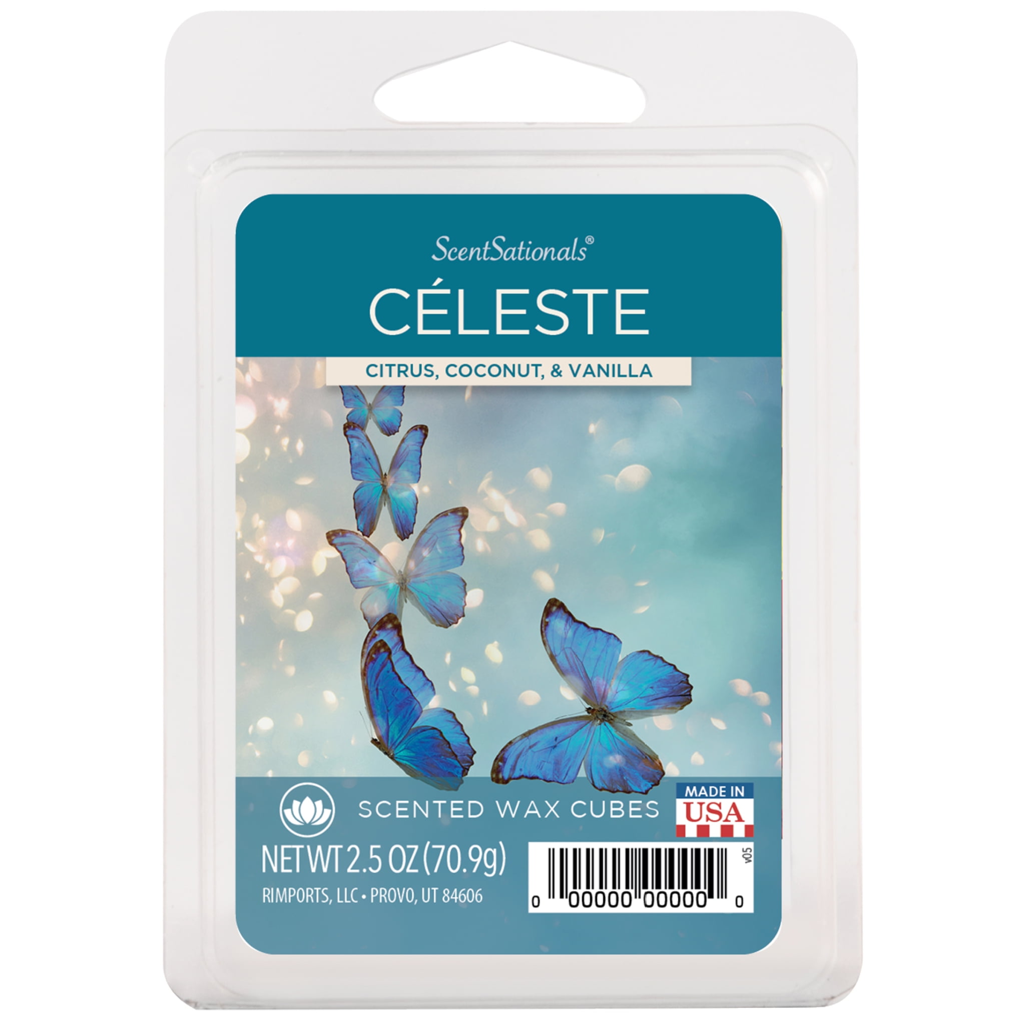 Celeste Scented Wax Melts, ScentSationals, 2.5 oz (1-Pack)