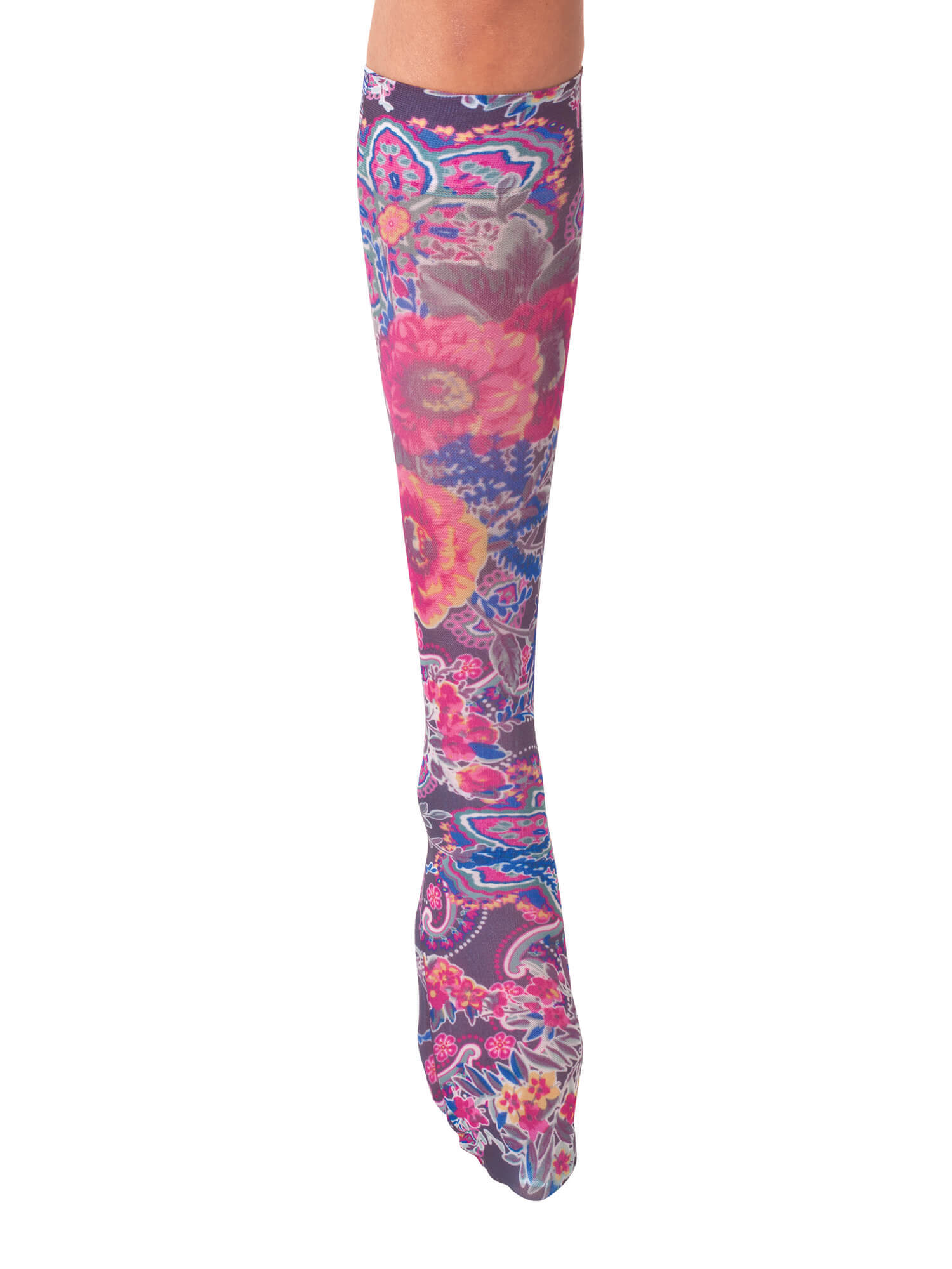 Celeste Stein Compression Socks 20-30mmHg, Fuchsia Floral, Queen