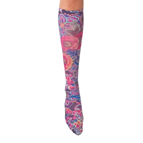 Celeste Stein Compression Socks 20-30mmHg, Fuchsia Floral, Regular