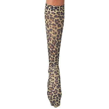 Celeste Stein Compression Socks 20-30mmHg, Leopard Print, Regular