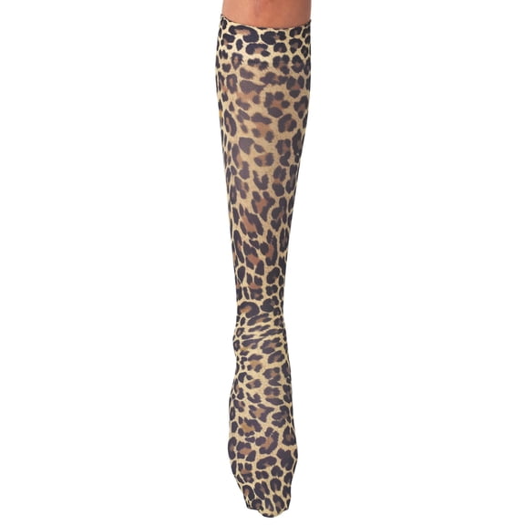 Celeste Stein Compression Socks 20-30mmHg, Leopard Print, Regular
