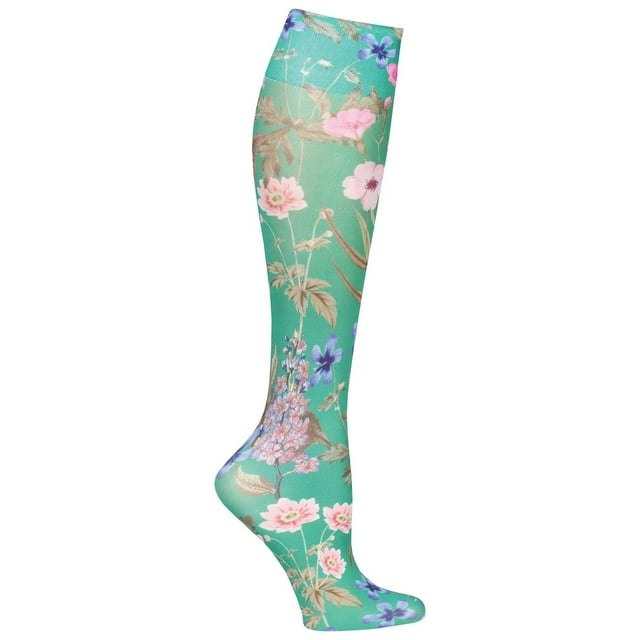 Celeste Stein Mild Compression Knee High Stockings, Wide Calf Green