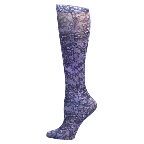 Celeste Stein Therapeutic Compression Socks, 15-20 mmHg, Midnite Lace