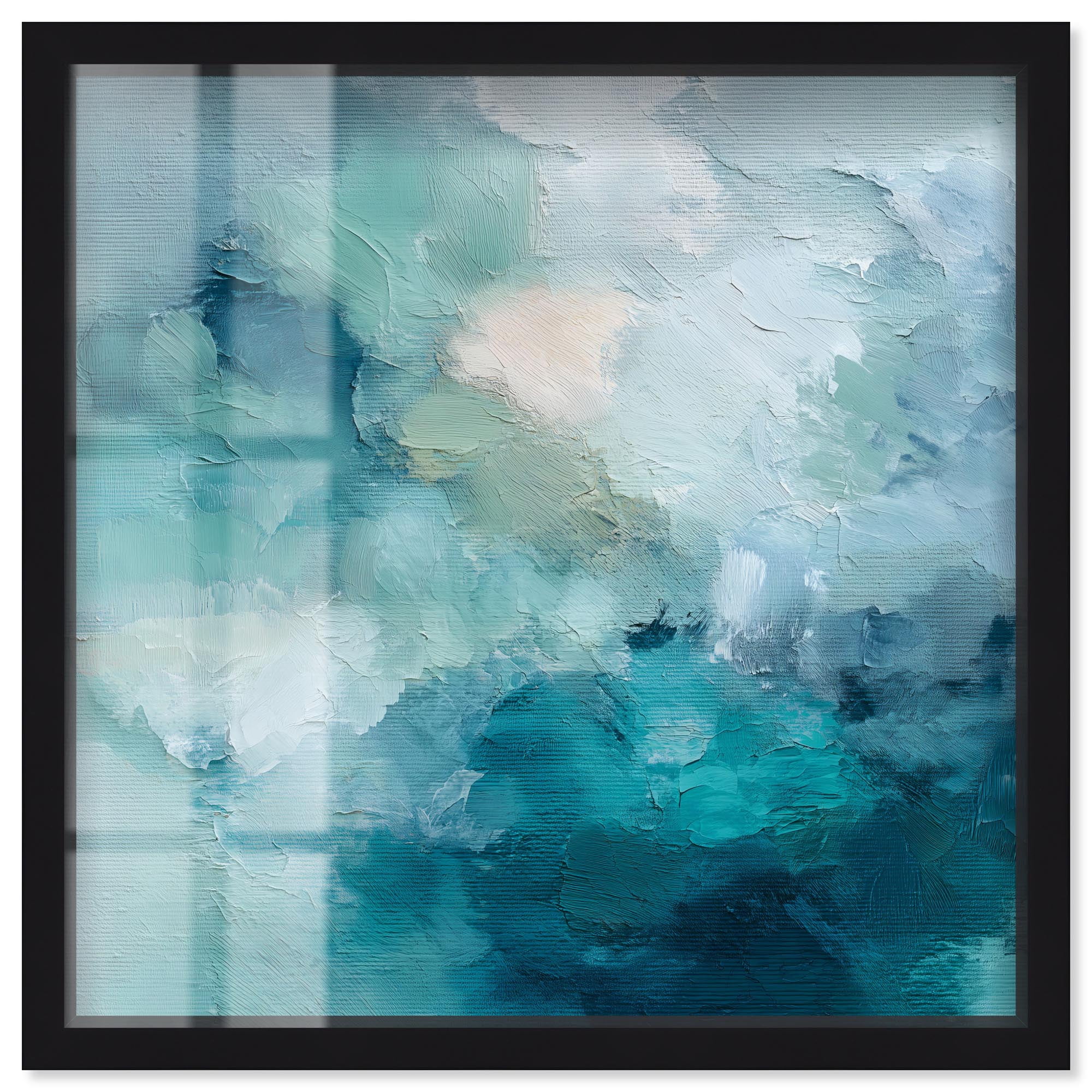 Celeste Swirls II Shadowbox Print Coastal Abstract Art by Art Remedy ...