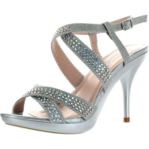 Celeste Womens Lynn-03 Strappy Dress Bridesmaid Prom Party Sandal Pumps