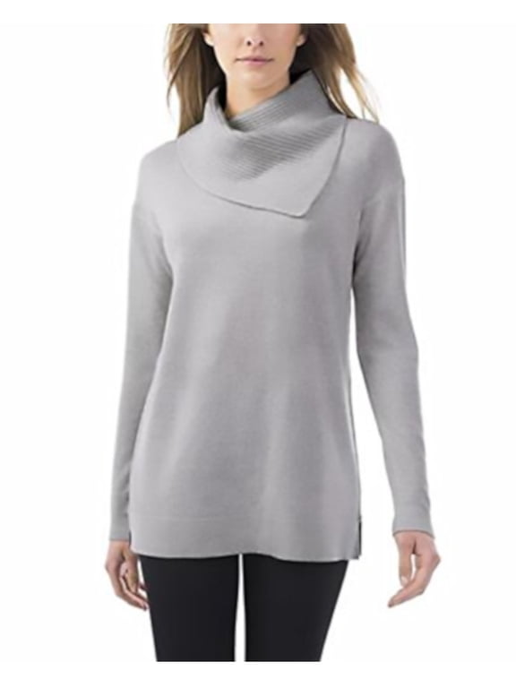 Womens Size X-Small Pullover Long Sleeve Turtleneck Sweater, Grey