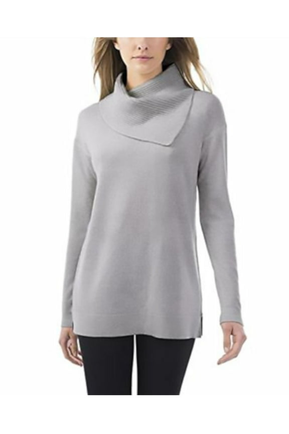 Womens Size X-Small Pullover Long Sleeve Turtleneck Sweater, Grey