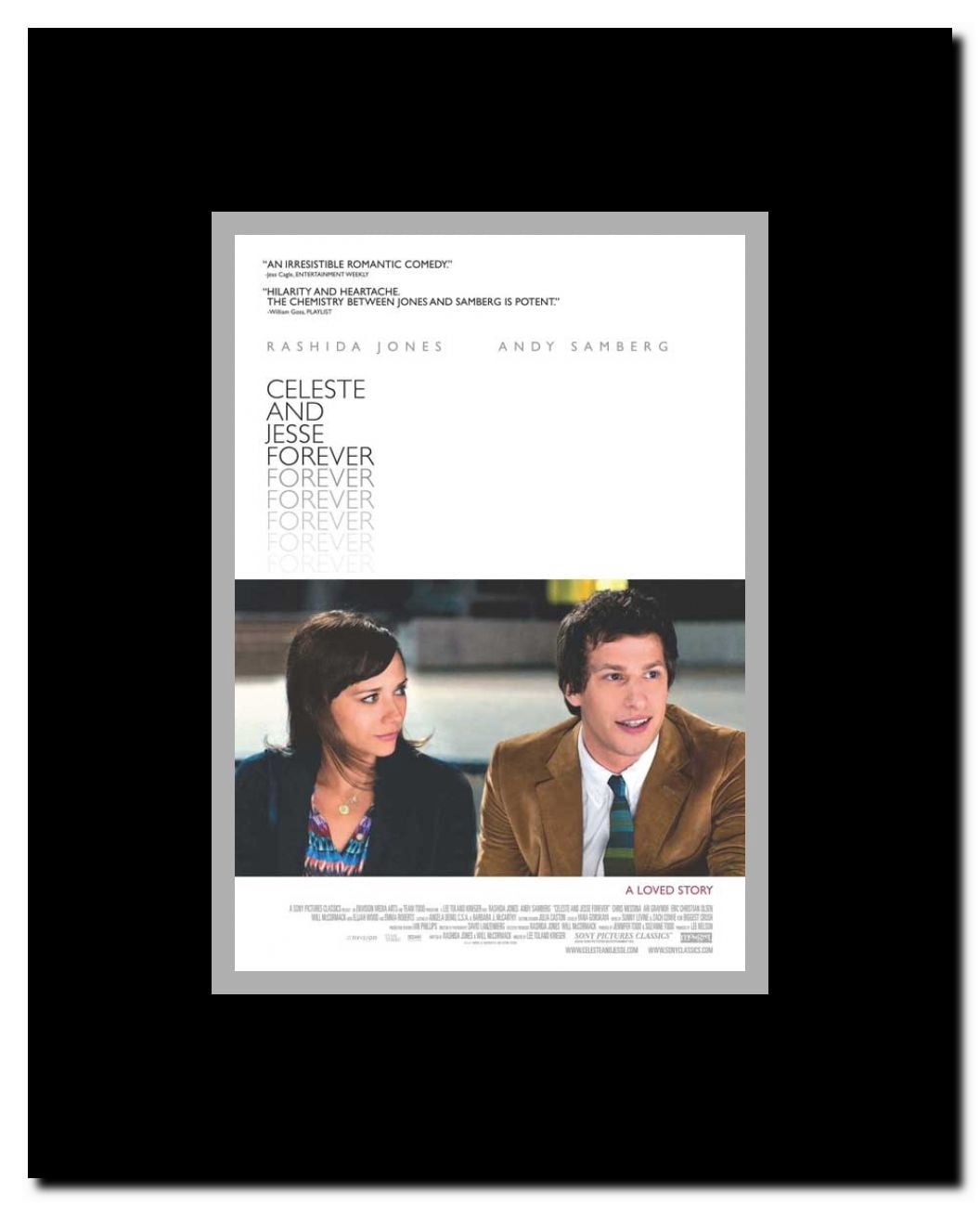 Celeste and Jesse Forever Framed Movie Poster