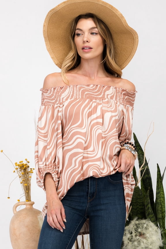 Celeste's Women's Off the Shoulder Summer Top Available in Small-3X Made in the USA